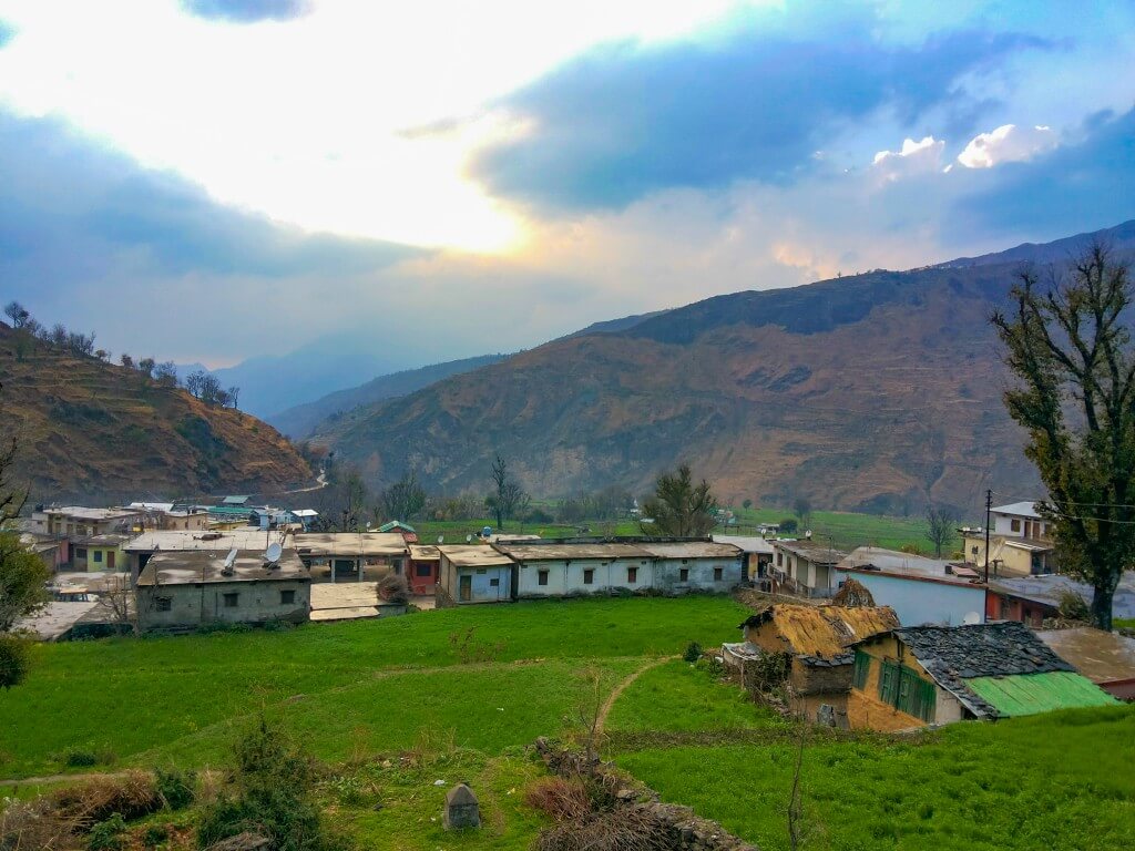 View of Pantwari Village from the trail