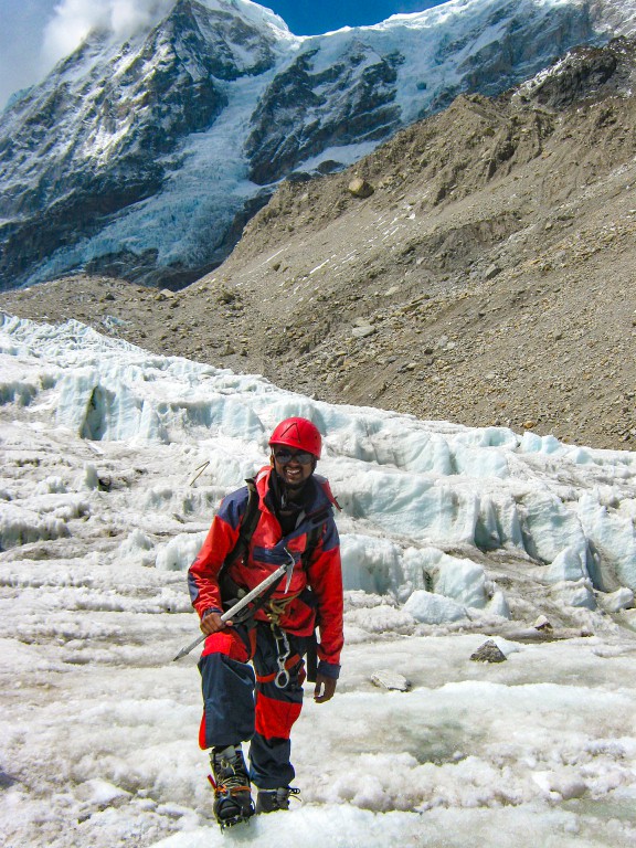 Me posing at the glacier