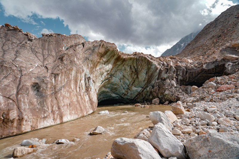 Gaumukh - Terminus of Gangotri Glacier and source of Bhagirathi river